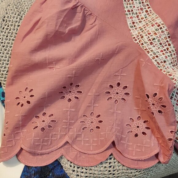 LOGO by Lori Goldstein Flutter Sleeve Mixed Media Top - Picture 3 of 4